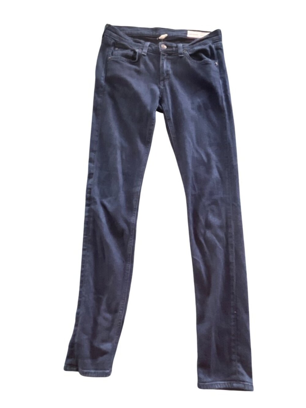 Rag & Bone Womens Skinny Jeans Size 26 In Indigo Denim With Stretch Fabric